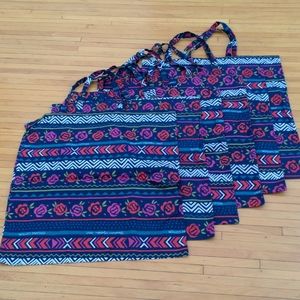 SOLD Gudrun Sjoden LG tote bags. Set of 6